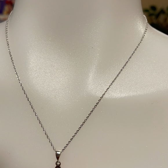 NWT 18” adjustable Sterling Silver Sun, crescent and Star pendant - Picture 5 of 9